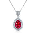 s925 silver pear pendant necklace zh140o 02