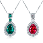 s925 silver pear pendant necklace zh140o 03