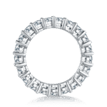 Anillo de eternidad de moissanita talla princesa m97e 03