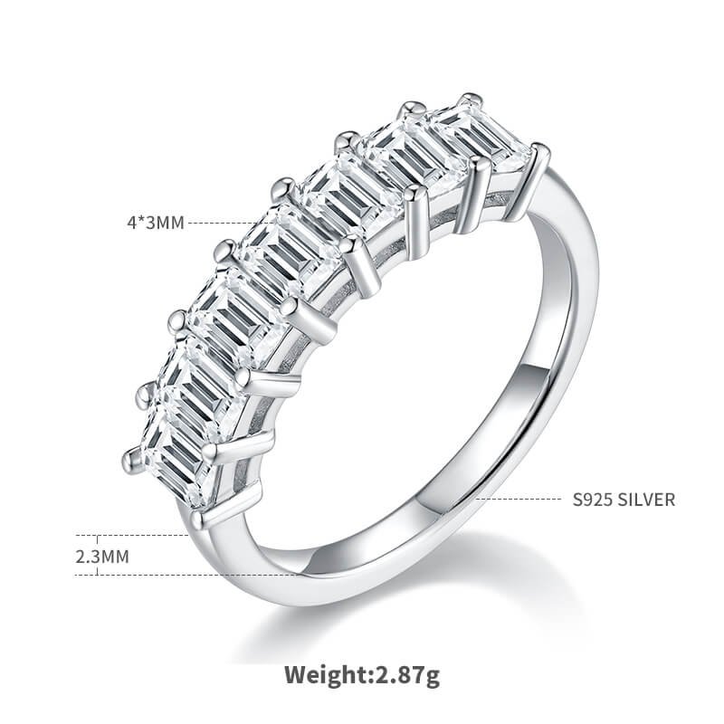 Nhẫn cưới kỷ niệm Moissanite M95D