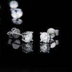 Classic Round Cut Moissanite Solitaire Earrings 2 classic oval cut moissanite solitaire earrings t90a-e 05