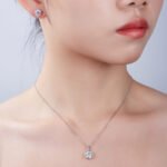 Classic Round Cut Moissanite Solitaire Earrings 4 classic oval cut moissanite solitaire earrings t90a-e 07