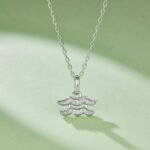 Aquarius of the Zodiac Moissanite pendant necklace OXZK 03