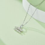 Aquarius of the Zodiac Moissanite pendant necklace OXZK 04