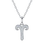 Aries of the Zodiac Moissanite hanger ketting OXZA 01