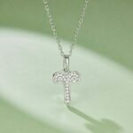 Aries of the Zodiac Moissanite pendant necklace OXZA 03