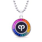 Mặt dây chuyền đá quý nhân tạo biểu tượng cung Bạch Dương (AS01O 01)