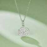 Cancer of the Zodiac Moissanite pendant necklace OXZD 03
