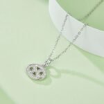 Cancer of the Zodiac Moissanite pendant necklace OXZD 04