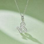 Capricorn of the Zodiac Moissanite pendant necklace OXZJ 03