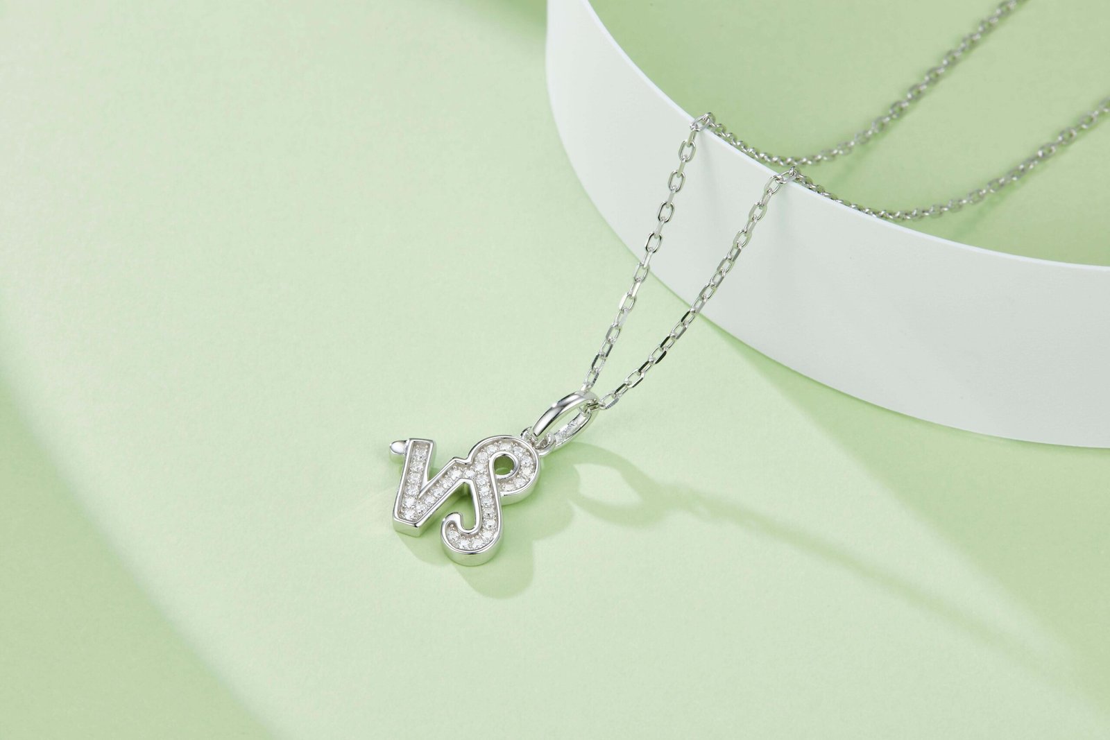 Capricorn of the Zodiac Moissanite pendant necklace OXZJ 04