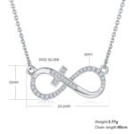 Infinite love Moissanite pendant necklace K020A 03