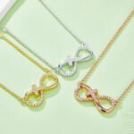 Infinite love Moissanite pendant necklace K020A 07