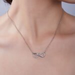Infinite love Moissanite pendant necklace K020A 08