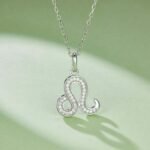 Leo of the Zodiac Moissanite pendant necklace OXZE 03