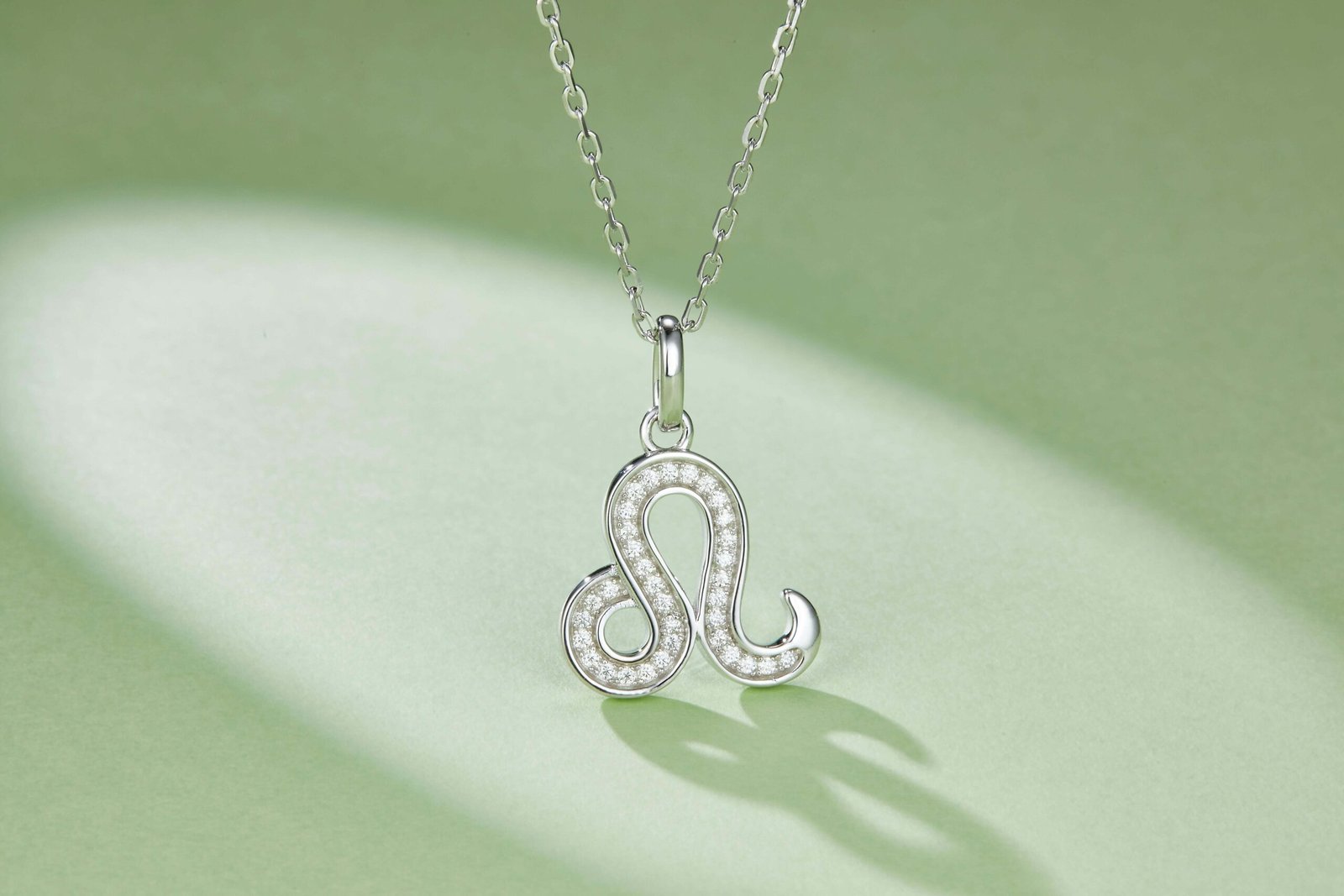 Leo of the Zodiac Moissanite pendant necklace OXZE 03