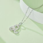 Leo of the Zodiac Moissanite pendant necklace OXZE 04