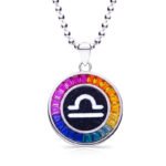 Mặt dây chuyền đá quý nhân tạo cung Thiên Bình (Libra) AS07O 01