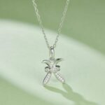 Pisces of the Zodiac Moissanite pendant necklace OXZL 03