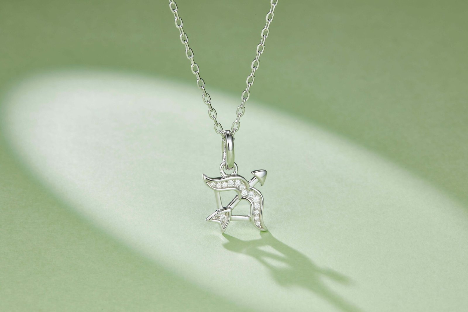 Sagittarius of the Zodiac Moissanite pendant necklace OXZI 03