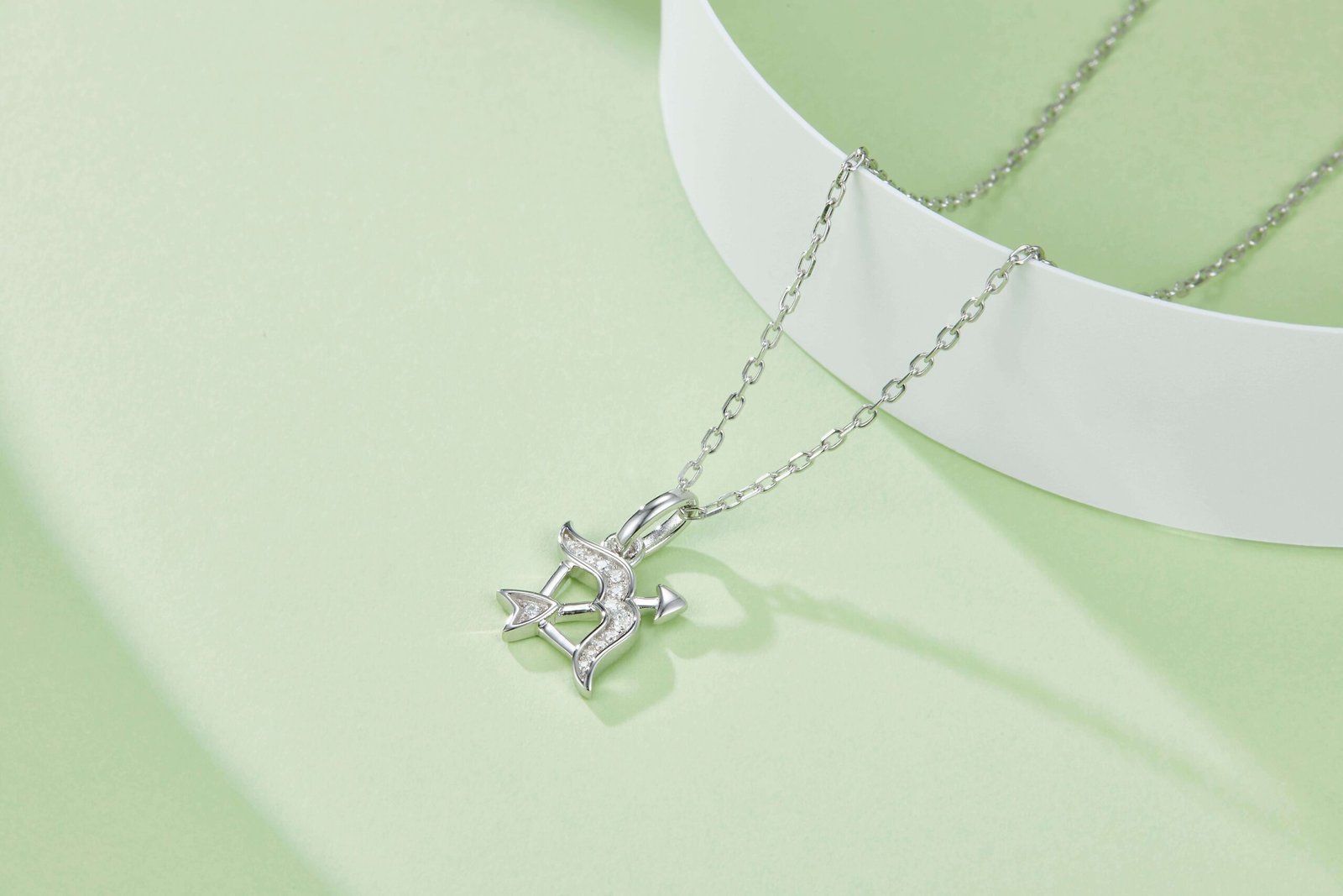 Sagittarius of the Zodiac Moissanite pendant necklace OXZI 04