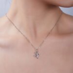 Sagittarius of the Zodiac Moissanite pendant necklace OXZI 06