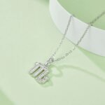 Scorpio of the Zodiac Moissanite pendant necklace OXZH 04