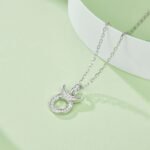 Taurus of the Zodiac Moissanite pendant necklace OXZB 04