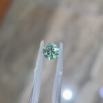 1.01 carat round brilliant cut lab grown green diamond 1 1.01 carat round brilliant cut lab grown green diamond