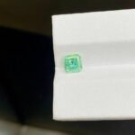 Kim cương nhân tạo màu xanh lá cây đậm, cắt kiểu radiant, 1,07ct