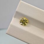 1.08 carat round brilliant cut lab grown yellow diamond 1 1.08 carat round brilliant cut lab grown pink diamond