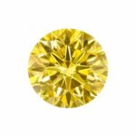 1,08 karaat ronde briljantslijp laboratoriumgekweekte gele diamant 1 1,08 karaat ronde briljantslijp laboratoriumgekweekte gele diamant