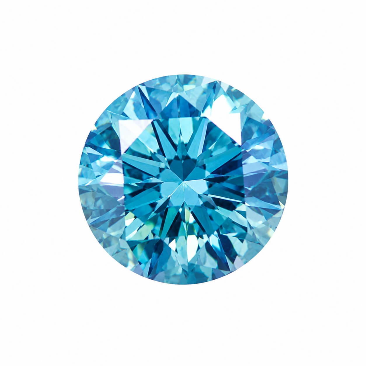 1.51 carat round brilliant cut lab grown blue diamond 1.51 carat round brilliant cut lab grown blue diamond