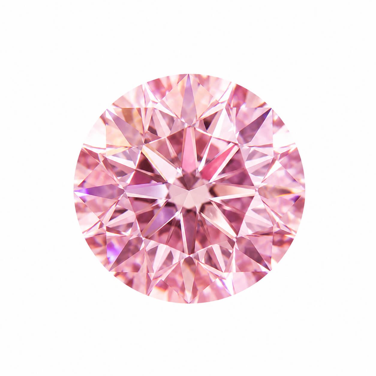 1.53 carat round brilliant cut lab grown pink diamond 1.53 carat round brilliant cut lab grown pink diamond