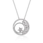 Colar com pingente de Moissanita Celestial de 1,94 ct