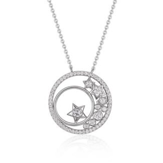 Colar com pingente de Moissanita Celestial de 1,94 ct
