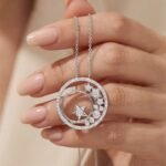 Colar com pingente de Moissanita Celestial de 1,94 ct