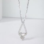 Colar com pingente de moissanita Starburst de 1,94 ct (2 unidades) Colar com pingente de moissanita Starburst de 1,94 ct