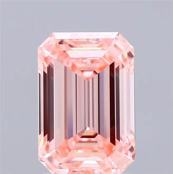 2.01克拉祖母綠切割艷彩濃粉紅實驗室培育鑽石 2.01克拉祖母綠切割艷彩濃粉紅實驗室培育鑽石