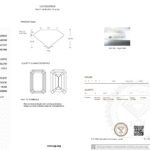 Kim cương nhân tạo màu vàng đậm, cắt hình lục giác, trọng lượng 2,02 carat.
