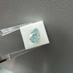 2.02ct pear cut fancy green lab grown diamond 1 Kim cương nhân tạo màu xanh lá cây hình quả lê, cắt giác 2,02 carat