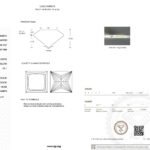 Kim cương nhân tạo màu vàng đậm, cắt kiểu công chúa, trọng lượng 2,07 carat.