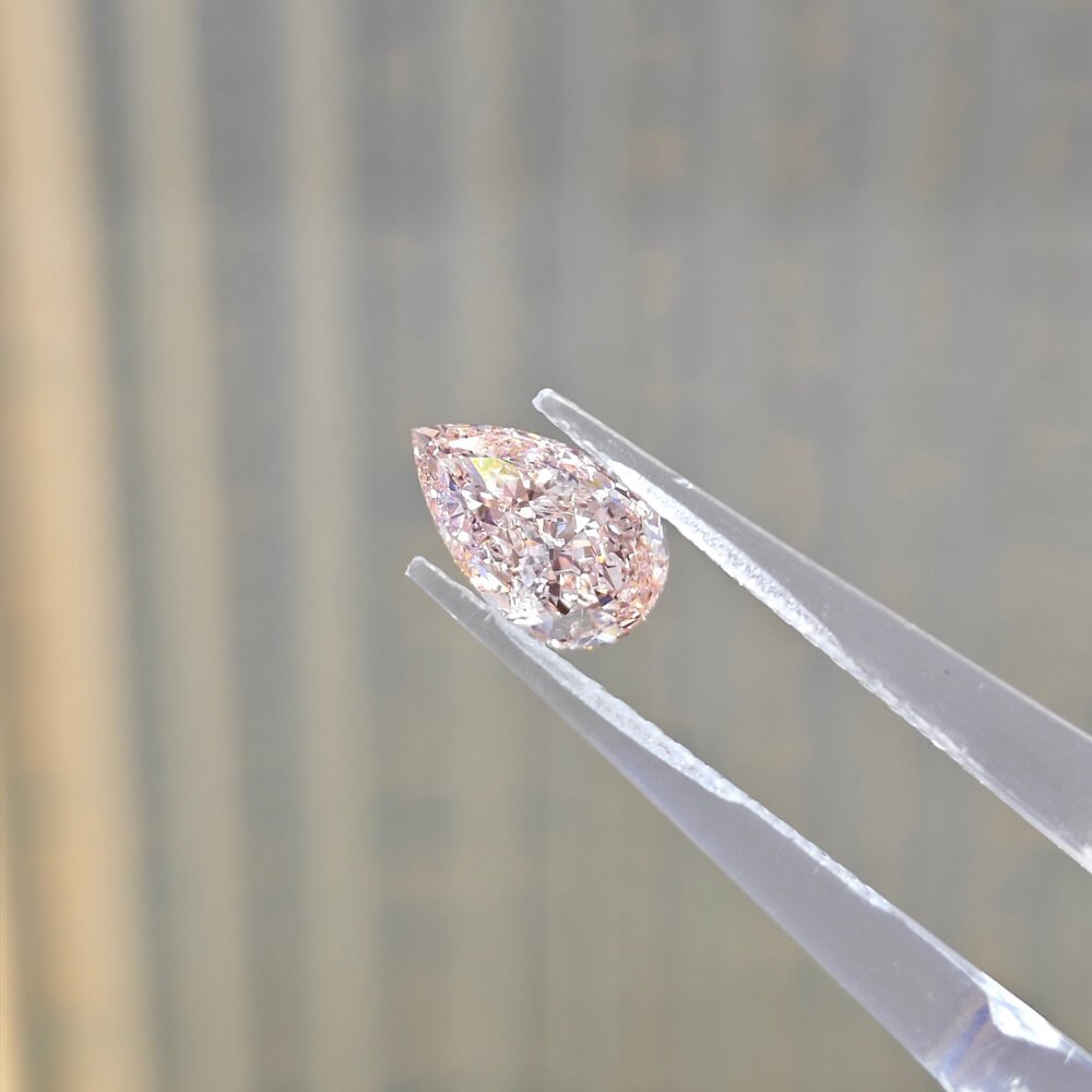 1.51ct pear cut fancy intense pink lab grown diamond 1.51ct pear cut fancy intense pink lab grown diamond