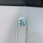 3.02 carat round brilliant cut lab grown blue diamond 1 3.02 carat round brilliant cut lab grown blue diamond