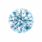 3.02 carat round brilliant cut lab grown blue diamond 1 Diamante blu sintetico a taglio brillante rotondo da 3,02 carati