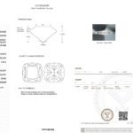 Diamante sintetico giallo intenso fantasia taglio cuscino da 3,06 carati