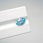 3.06ct oval cut fancy intense blue lab grown diamond 1 Diamante sintetico blu intenso fantasia, taglio ovale, da 3,06 carati.