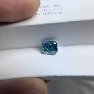 3,21 ct stralend geslepen, intens blauwe, in het laboratorium gekweekte diamant