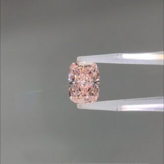 4.39克拉墊形切割艷彩濃粉紅實驗室培育鑽石
