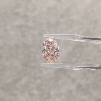 4.83ct oval cut fancy intense pink lab grown diamond